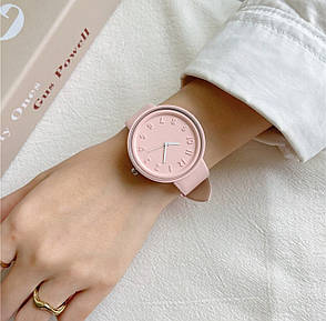 Годинник жіночий рожевий ніжний колір, фото 2