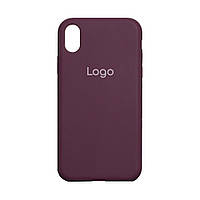 Чехол для iPhone Xr Silicone Case Full Size AA Цвет 42 Maroon