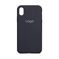 Чехол для iPhone Xr Silicone Case Full Size AA Цвет 15 Dark grey