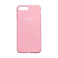 Чехол Silicone Case Full Size (AA) для iPhone 7 Plus/8 Plus Цвет 06.Light pink