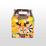 Новорічна коробка для цукерок Куб з ручкою жовтий 1000 г. Н51, фото 5