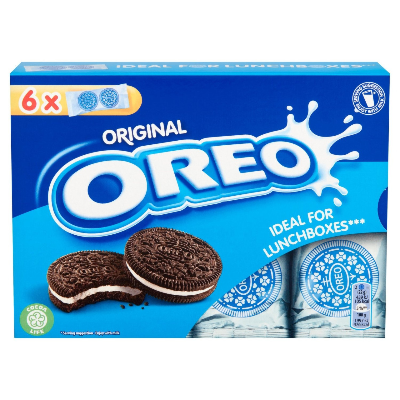 Печиво Oreo Original Vanilla Biscuit 6 Snack Packs 132 g, фото 1