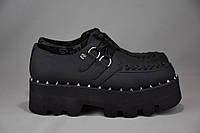 T.U.K. Black Spike Dino Lug Sole Creeper туфли ботинки с шипами на платформе. Оригинал. 41 р./26 см.