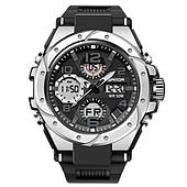 Водостійкий тактичний кварцовий годинник Sanda Rapid black