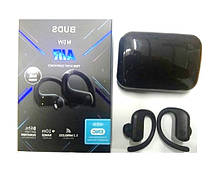 Бездротові спортивні навушники Buds M6W Air 5.2 c кейсом 2200mAh (Black)