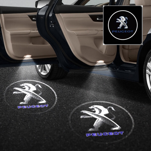 Лазерна дверна підсвітка/проєкція у двері автомобіля Peugeot