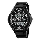 Дитячий спортивний наручний годинник Skmei 1060 s-shock Чорний
