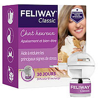 Ceva Feliway Classic диффузор + сменный блок - успокаивающее средство для кошек во время стресса 48 мл