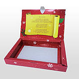 Новорічна упаковка для цукерок Новорічна пошта червона 500 г. Н53, фото 5