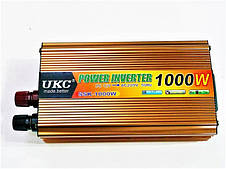 Універсальний автомобільний інвертор UKC 12V/220V 1000W перетворення напруженості