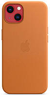 Оригинальный кожаный чехол Apple Leather Case MagSafe MM103ZM/A для Iphone 13/14 (6.1") Brown