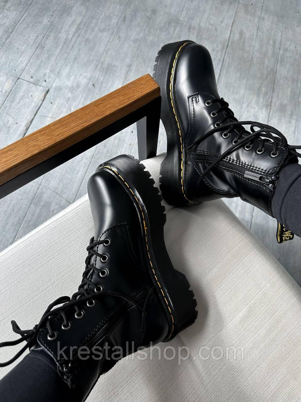 Купить Женские ботинки Dr.Martens Jadon Black,боттинки женские чёрные ...