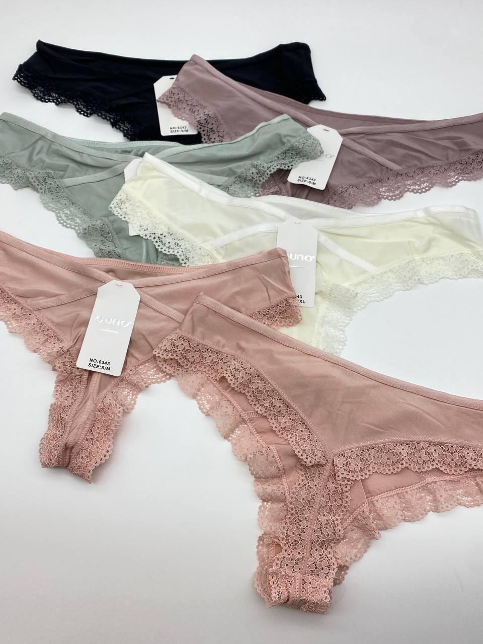 Жіночі трусики однотонні бікіні OUNO 6343, фото 1