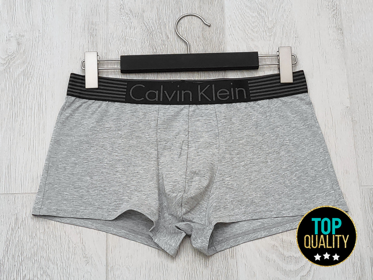 Труси чоловічі хіпси Calvin Klein серія  Iron сірі. Повномірна модель. Преміум якість