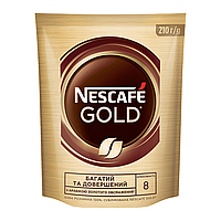 Кофе Nescafe Gold растворимый сублимированный 210 грамм в мягкой упаковке