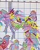 Набір для вишивання за нанесеною на канву схемою "The Wedding birds" .  AIDA 14CT printed, 32*34 см, фото 9