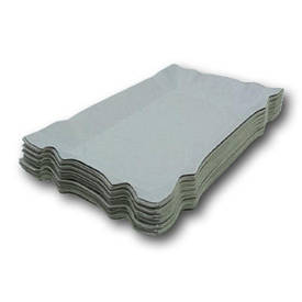 Тарілки одноразові прямокутні паперові розмір 130х190 мм 90 шт/уп., одноразовий паперовий посуд