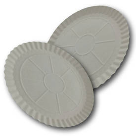 Паперова тарілка під піцу Ø 370 мм біла 100 шт/упаковка