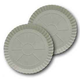 Паперова одноразова тарілка Ø 275 мм біла 100 шт/уп.