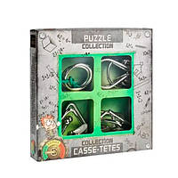 Набор металлических головоломок JUNIOR Puzzles Collection зеленый