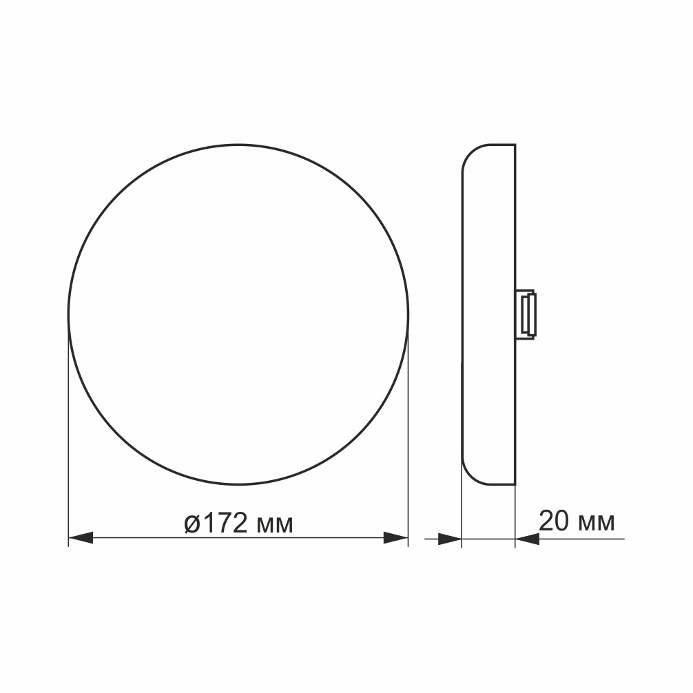 LED светильник безрамочный круглый 24W 4100K 220V белый - фото 3 - id-p1189626898