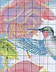 Набір для вишивання за нанесеною на канву схемою  "Hummingbirds (1)".   AIDA 14CT printed, 27*27 см, фото 4
