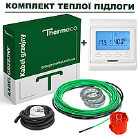 Нагревательный кабель Thermeco 18W + Программируемый терморегулятор