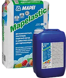 Двокомпонентна гідроізоляція Mapei Mapelastic A+B 32кг