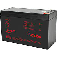Аккумулятор мультигелевый MERLION HR1234W 12V 9,5 Ah High Rate AGM (батарея для ИБП)