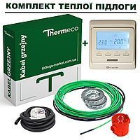 Нагревательный кабель Thermeco 18W + Программируемый терморегулятор