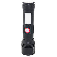 Ліхтар ручний Quantum QM-FL1031 Adept 10W LED zoom +COB з USB+ Li-ion18650/2600mAh