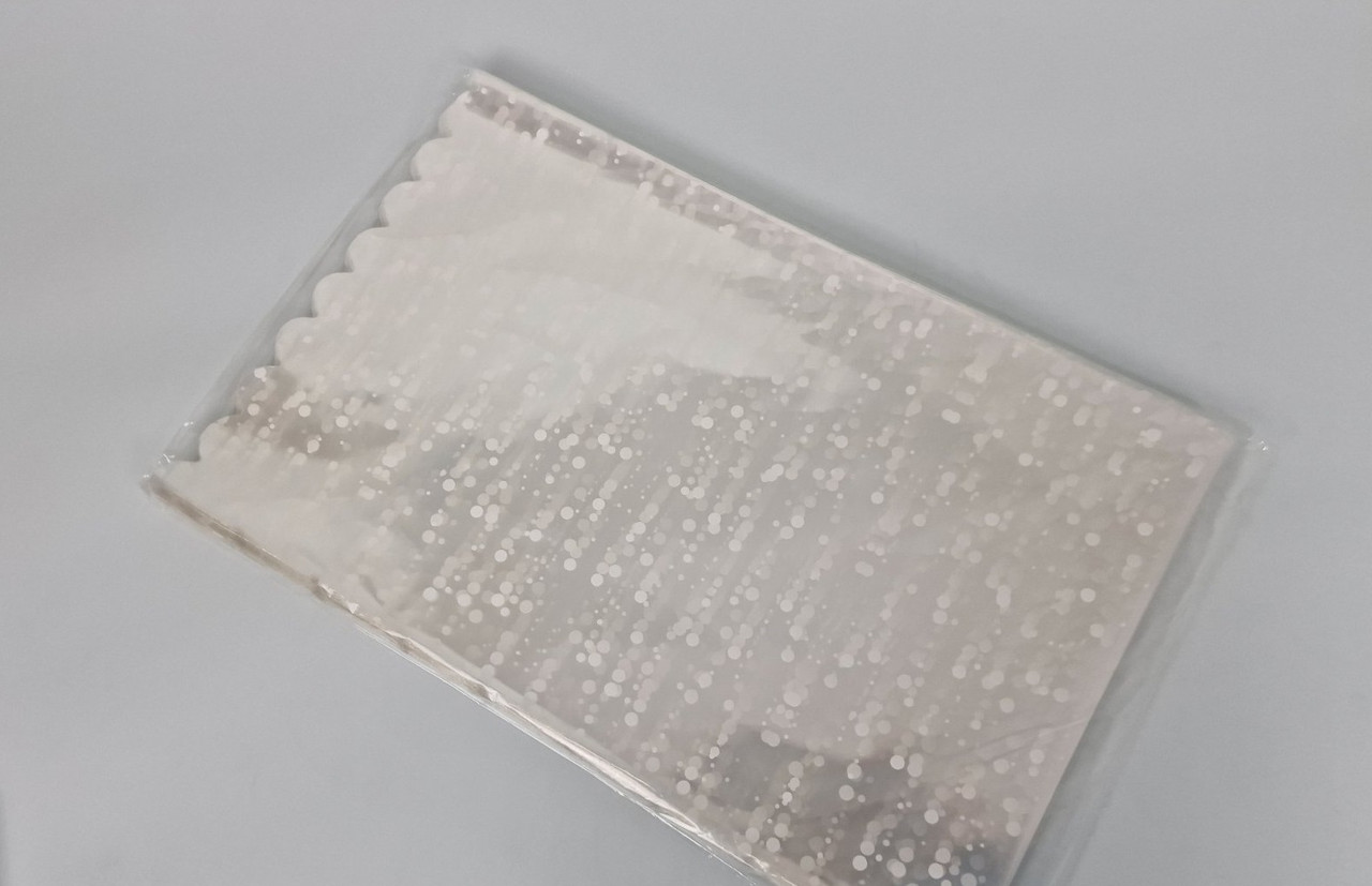 Пакет із малюнком для пакування подарунків (30*50) No19 (ажурний) "Конфеті" (100 шт.)