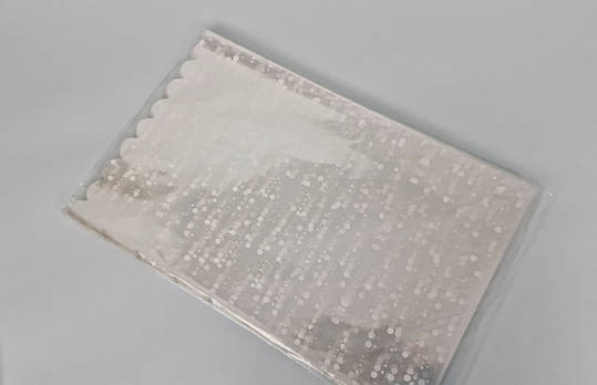 Пакет із малюнком для пакування подарунків (30*50) No19 (ажурний) "Конфеті" (100 шт.), фото 1