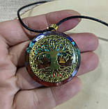 Кольє-кулон із натуральними каменями із зображеннями дерев роду від студії www.LadyStyle.Biz, фото 8