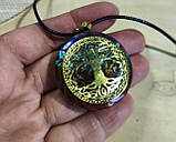 Кольє-кулон із натуральними каменями із зображеннями дерев роду від студії www.LadyStyle.Biz, фото 2