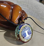 Кольє-кулон із натуральними каменями із зображеннями дерев роду від студії www.LadyStyle.Biz, фото 5