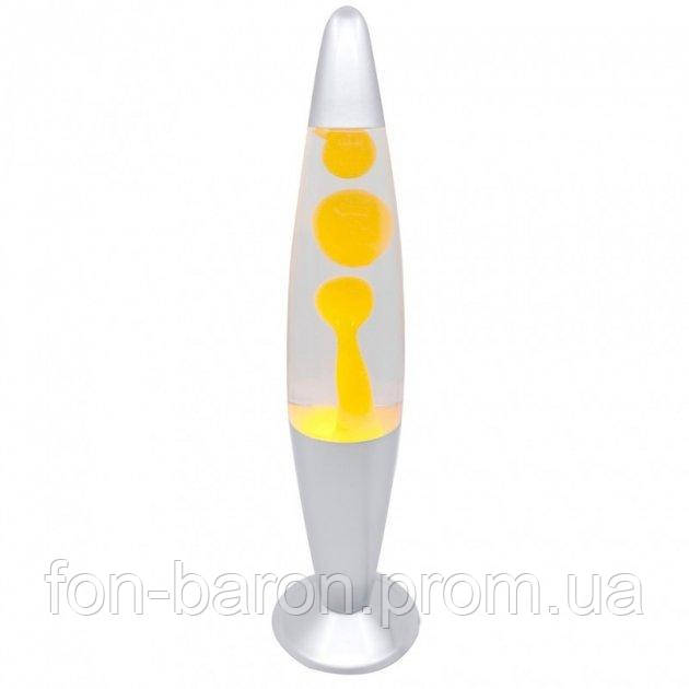 Лава лампа 41см большая, парафиновая лампа Lava lamp, Светильник на подарок, Детский ночник Желтый - фото 1 - id-p1934647118