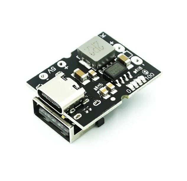 Модуль MINI PowerBANK з TYPE-C входом і USB-A виходом 5V 2A