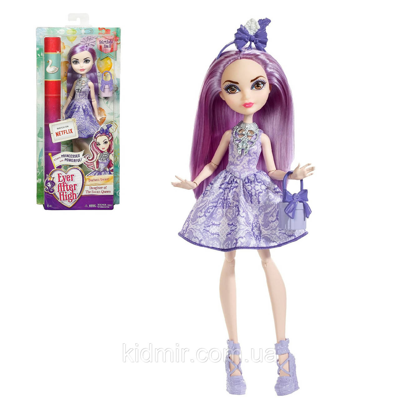 Ever After High Duchess Swan DHM06 Лялька Евер Афтер Хай Дачес Свон День народження