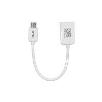 Перехідник для смартфона універсальний Pisen OG01-150 OTG microUSB Білий