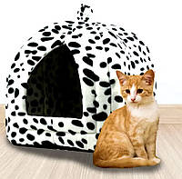 Мягкая будка для кошек, Домик для собаки чихуахуа, Домик кровать для собаки (40х35х35 см), DEV