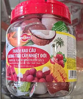 Желе фруктовое "New Choice" ассорти с соком и кусочками фруктов 1000г в банке (Вьетнам)