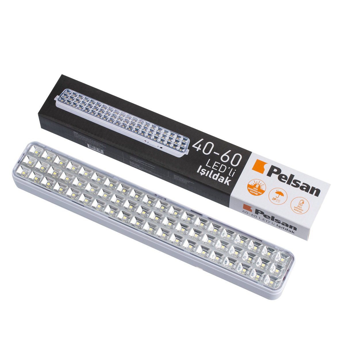 Ліхтар світлодіодний Pelsan 60 LED акумуляторний аварійного освітлення, фото 1