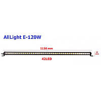 Світлодіодна фара AllLight E-120W однорядна 40chip OSRAM 3535 spot 9-30V