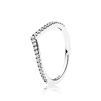 Серебряное кольцо Pandora Блестящее желание 196316CZ