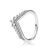 Серебряное кольцо Pandora Желание принцессы 197736CZ 56
