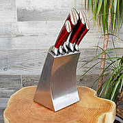 Набір ножів із неіржавкої сталі Edenberg у металевій підставці