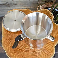 Каструля-молочник Edenberg 1 л з неіржавкої сталі зі свистком і кришкою, фото 3