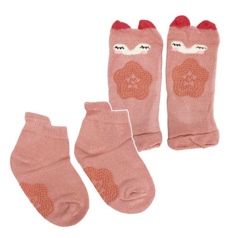 Набір колінах і шкарпетки рожевий 0649розовый