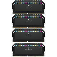 Модуль пам'яті для комп'ютера DDR5 64GB (4x16GB) 6200 MHz Dominator Platinum RGB Black Corsair